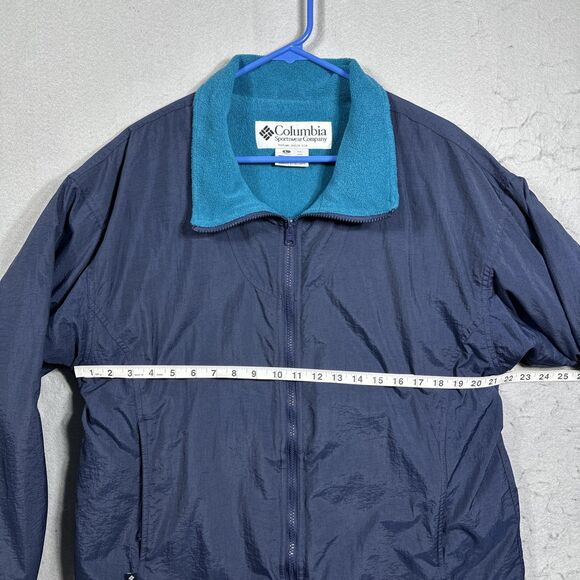 Columbia Sportswear Women's Large Navy Blue Nylon Vintage Jacket - Picture 7 of 10